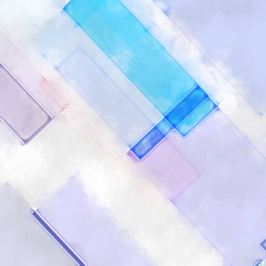 Modern sanat. Renkli çağdaş sanat eserleri. Renkli boya darbeleri. Soyut arkaplanda fırça darbeleri. fırça boyası.