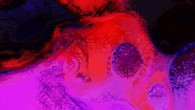 Modern sanat. Renkli çağdaş sanat eserleri. Renkli boya darbeleri. Soyut arkaplanda fırça darbeleri. fırça boyası.