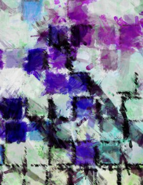 Modern sanat. Renkli çağdaş sanat eserleri. Renkli boya darbeleri. Soyut arkaplanda fırça darbeleri. fırça boyası.