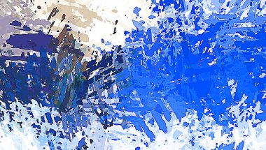 Taranmış Boyalı Soyut Arkaplan. Fırça darbesi ile boyanmış. Sanatsal canlılık ve renkli duvar kağıdı