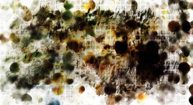 Modern sanat. Renkli çağdaş sanat eserleri. Renkli boya darbeleri. Soyut arkaplanda fırça darbeleri. fırça boyası.