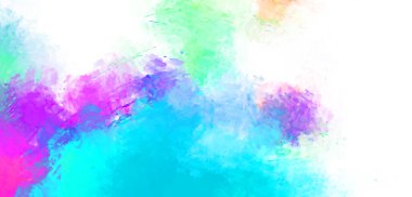 Taranmış Boyalı Soyut Arkaplan. Fırça darbesi ile boyanmış. Sanatsal canlılık ve renkli duvar kağıdı.