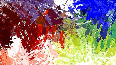 Taranmış Boyalı Soyut Arkaplan. Fırça darbesi ile boyanmış. Sanatsal canlılık ve renkli duvar kağıdı