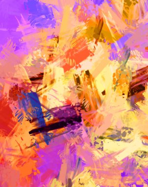 Taranmış Boyalı Soyut Arkaplan. Fırça darbesi ile boyanmış. Sanatsal canlılık ve renkli duvar kağıdı