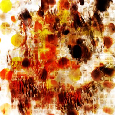 Modern sanat. Renkli çağdaş sanat eserleri. Renkli boya darbeleri. Soyut arkaplanda fırça darbeleri. fırça boyası.