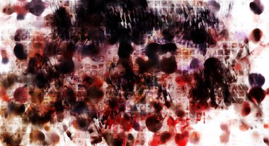 Modern sanat. Renkli çağdaş sanat eserleri. Renkli boya darbeleri. Soyut arkaplanda fırça darbeleri. fırça boyası.