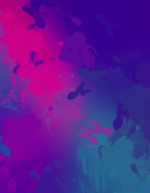 Taranmış Boyalı Soyut Arkaplan. Fırça darbesi ile boyanmış. Sanatsal canlılık ve renkli duvar kağıdı.