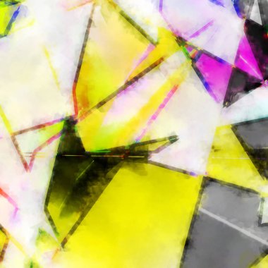 Modern sanat. Renkli çağdaş sanat eserleri. Renkli boya darbeleri. Soyut arkaplanda fırça darbeleri. fırça boyası.