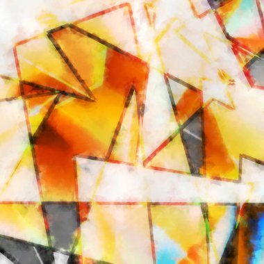 Modern sanat. Renkli çağdaş sanat eserleri. Renkli boya darbeleri. Soyut arkaplanda fırça darbeleri. fırça boyası.