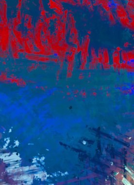 Taranmış Boyalı Soyut Arkaplan. Fırça darbesi ile boyanmış. Sanatsal canlılık ve renkli duvar kağıdı.