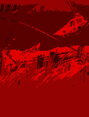 Soyut renk boyama arka plan. Mürekkep desen illüstrasyon. Çağdaş ve modern doku. Yaratıcı ve sanatsal duvar kağıdı. Fırçalanmış şekiller tasarımı ile sanatsal duvar. Kentsel Grunge.