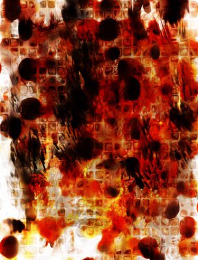 Modern sanat. Renkli çağdaş sanat eserleri. Renkli boya darbeleri. Soyut arkaplanda fırça darbeleri. fırça boyası.