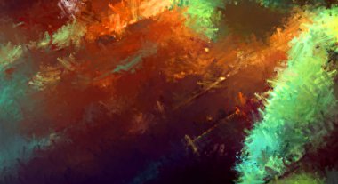 Taranmış Boyalı Soyut Arkaplan. Fırça darbesi ile boyanmış. Sanatsal canlılık ve renkli duvar kağıdı.