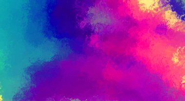 Taranmış Boyalı Soyut Arkaplan. Fırça darbesi ile boyanmış. Sanatsal canlılık ve renkli duvar kağıdı.