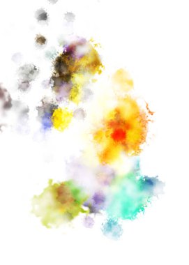 Taranmış Boyalı Soyut Arkaplan. Fırça darbesi ile boyanmış. Sanatsal canlılık ve renkli duvar kağıdı