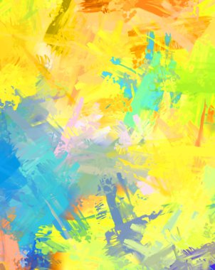 Taranmış Boyalı Soyut Arkaplan. Fırça darbesi ile boyanmış. Sanatsal canlılık ve renkli duvar kağıdı