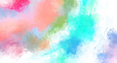 Taranmış Boyalı Soyut Arkaplan. Fırça darbesi ile boyanmış. Sanatsal canlılık ve renkli duvar kağıdı.