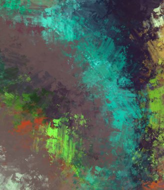 Taranmış Boyalı Soyut Arkaplan. Fırça darbesi ile boyanmış. Sanatsal canlılık ve renkli duvar kağıdı.