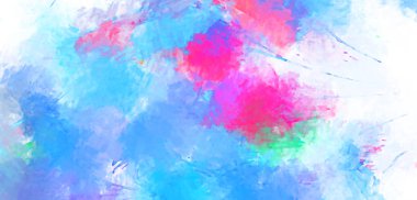 Taranmış Boyalı Soyut Arkaplan. Fırça darbesi ile boyanmış. Sanatsal canlılık ve renkli duvar kağıdı.