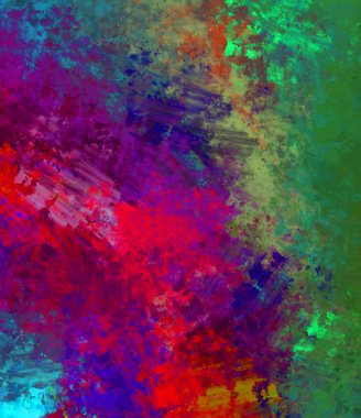 Taranmış Boyalı Soyut Arkaplan. Fırça darbesi ile boyanmış. Sanatsal canlılık ve renkli duvar kağıdı.