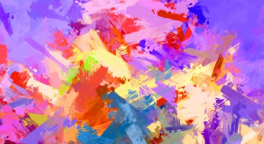 Taranmış Boyalı Soyut Arkaplan. Fırça darbesi ile boyanmış. Sanatsal canlılık ve renkli duvar kağıdı