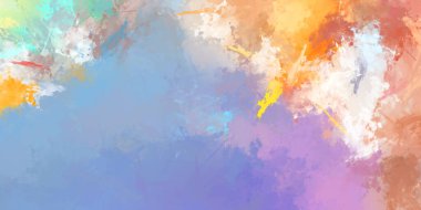 Taranmış Boyalı Soyut Arkaplan. Fırça darbesi ile boyanmış. Sanatsal canlılık ve renkli duvar kağıdı.