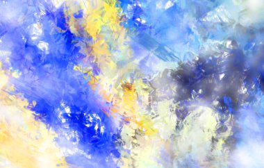 Taranmış Boyalı Soyut Arkaplan. Fırça darbesi ile boyanmış. Sanatsal canlılık ve renkli duvar kağıdı