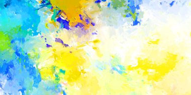 Taranmış Boyalı Soyut Arkaplan. Fırça darbesi ile boyanmış. Sanatsal canlılık ve renkli duvar kağıdı