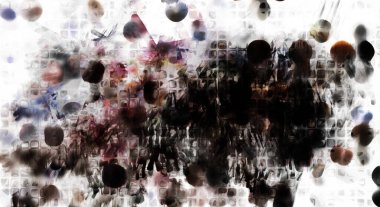 Modern sanat. Renkli çağdaş sanat eserleri. Renkli boya darbeleri. Soyut arkaplanda fırça darbeleri. fırça boyası.