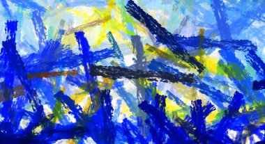 Taranmış Boyalı Soyut Arkaplan. Fırça darbesi ile boyanmış. Sanatsal canlılık ve renkli duvar kağıdı