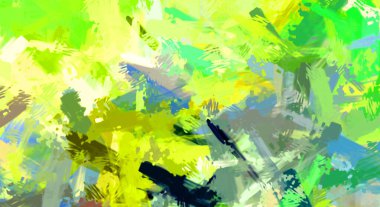 Taranmış Boyalı Soyut Arkaplan. Fırça darbesi ile boyanmış. Sanatsal canlılık ve renkli duvar kağıdı