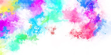 Taranmış Boyalı Soyut Arkaplan. Fırça darbesi ile boyanmış. Sanatsal canlılık ve renkli duvar kağıdı.