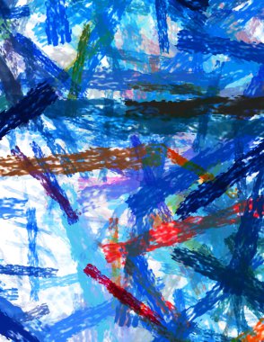 Taranmış Boyalı Soyut Arkaplan. Fırça darbesi ile boyanmış. Sanatsal canlılık ve renkli duvar kağıdı