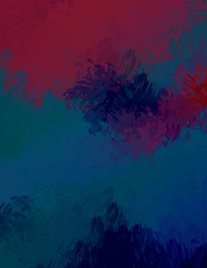 Taranmış Boyalı Soyut Arkaplan. Fırça darbesi ile boyanmış. Sanatsal canlılık ve renkli duvar kağıdı.