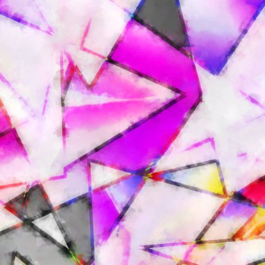 Modern sanat. Renkli çağdaş sanat eserleri. Renkli boya darbeleri. Soyut arkaplanda fırça darbeleri. fırça boyası.