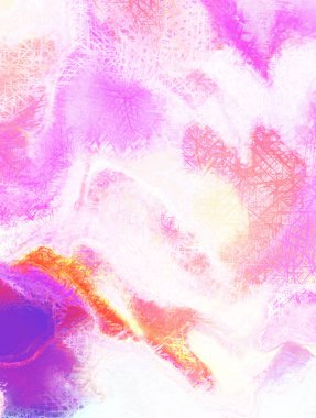 Modern sanat. Renkli çağdaş sanat eserleri. Renkli boya darbeleri. Soyut arkaplanda fırça darbeleri. fırça boyası.