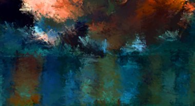 Taranmış Boyalı Soyut Arkaplan. Fırça darbesi ile boyanmış. Sanatsal canlılık ve renkli duvar kağıdı.
