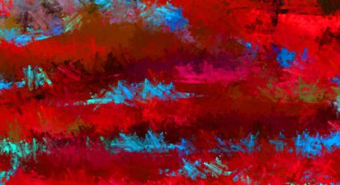 Taranmış Boyalı Soyut Arkaplan. Fırça darbesi ile boyanmış. Sanatsal canlılık ve renkli duvar kağıdı.