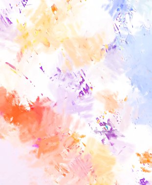 Taranmış Boyalı Soyut Arkaplan. Fırça darbesi ile boyanmış. Sanatsal canlılık ve renkli duvar kağıdı.