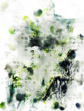 Modern sanat. Renkli çağdaş sanat eserleri. Renkli boya darbeleri. Soyut arkaplanda fırça darbeleri. fırça boyası.