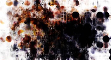 Modern sanat. Renkli çağdaş sanat eserleri. Renkli boya darbeleri. Soyut arkaplanda fırça darbeleri. fırça boyası.