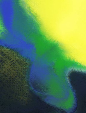 Modern sanat. Renkli çağdaş sanat eserleri. Renkli boya darbeleri. Soyut arkaplanda fırça darbeleri. fırça boyası.