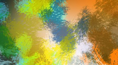 Taranmış Boyalı Soyut Arkaplan. Fırça darbesi ile boyanmış. Sanatsal canlılık ve renkli duvar kağıdı.