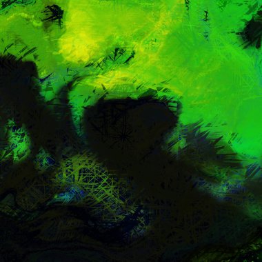 Modern sanat. Renkli çağdaş sanat eserleri. Renkli boya darbeleri. Soyut arkaplanda fırça darbeleri. fırça boyası.