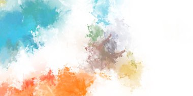 Taranmış Boyalı Soyut Arkaplan. Fırça darbesi ile boyanmış. Boya darbeleri. 2B Görüntü.