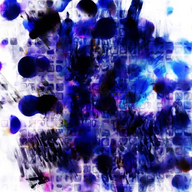 Modern sanat. Renkli çağdaş sanat eserleri. Renkli boya darbeleri. Soyut arkaplanda fırça darbeleri. fırça boyası.