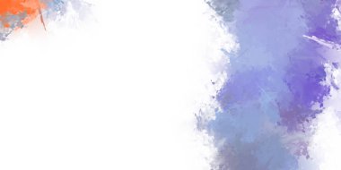 Taranmış Boyalı Soyut Arkaplan. Fırça darbesi ile boyanmış. Boya darbeleri. 2B Görüntü.