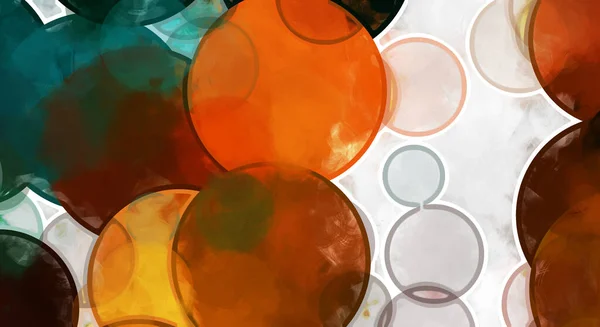 Arta Modernă Operă Artă Contemporană Colorată Color Lovituri Vopsea Perii — Fotografie, imagine de stoc