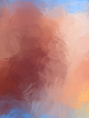 Taranmış Boyalı Soyut Arkaplan. Fırça darbesi ile boyanmış. Boya darbeleri. 2B Görüntü.