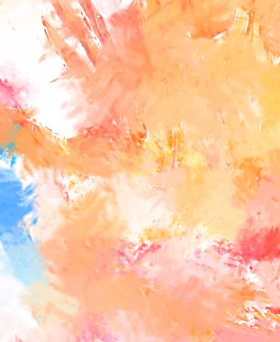 Taranmış Boyalı Soyut Arkaplan. Fırça darbesi ile boyanmış. Boya darbeleri. 2B Görüntü.